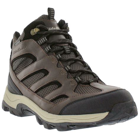 Eddie Bauer Men's Graham Hiking Boots Shoes Leather Waterproof Brown ...