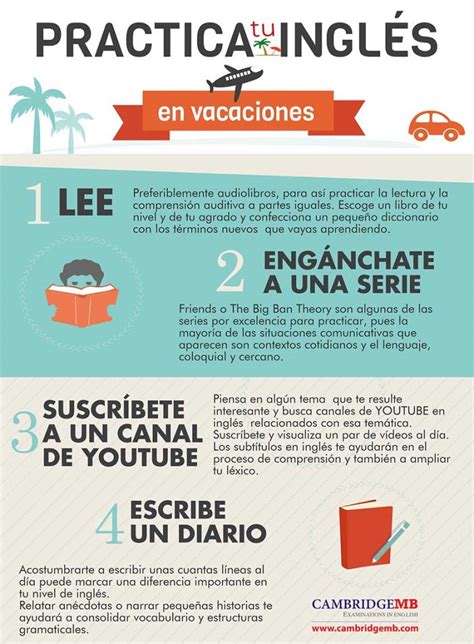 Practica tu inglés también en vacaciones