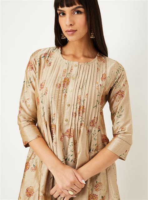 Buy Women Floral Print A-line Kurta Set Online at just Rs. 1299.0 ...