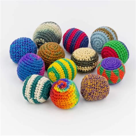 Crochet Hacky Sack - 1 Ball - ILLUMINATION MANDALAS