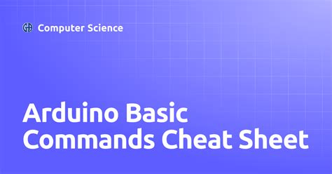 Image result for Arduino Basic Commands Explained