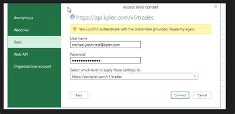 Excel Connect to API 的图像结果