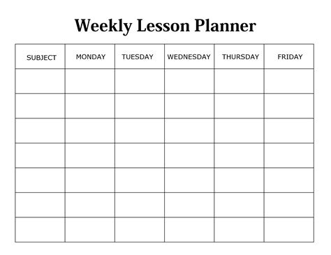 Weekly Lesson Plan Templates: 15 Best Lesson Planners, Free Download!