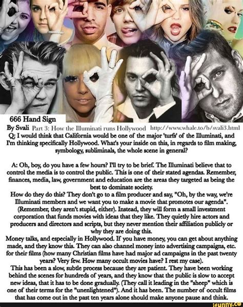 Illuminati Hand Signs 666