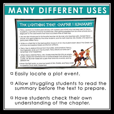 PERCY JACKSON AND THE OLYMPIANS THE LIGHTNING THIEF CHAPTER SUMMARY CA ...