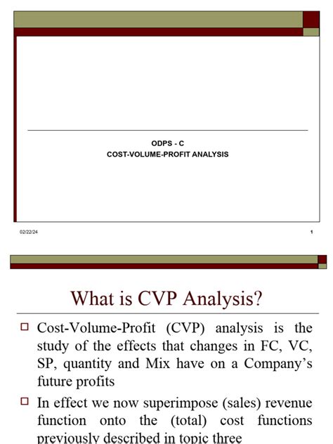 CVP Analysis 的图像结果