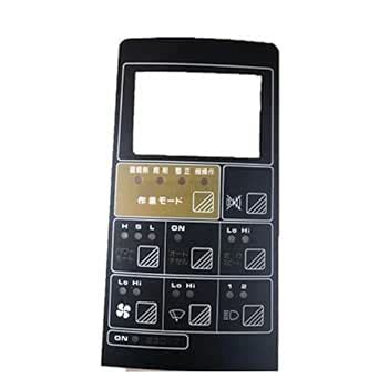 Membrane Keypad Fits Komatsu Excavator (Keypad for Monitor PC60-5 120-5 ...