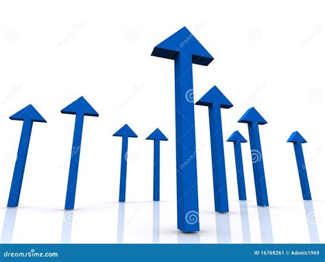Arrows pointing up stock illustration. Illustration of increasing ...