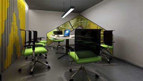 1300平方loft风格办公室装修设计案例效果图_岚禾办公空间设计
