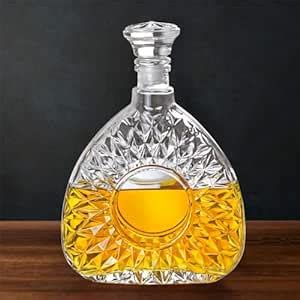 RADMIQ European Style Glass Decanter Storage Container for Liquor ...