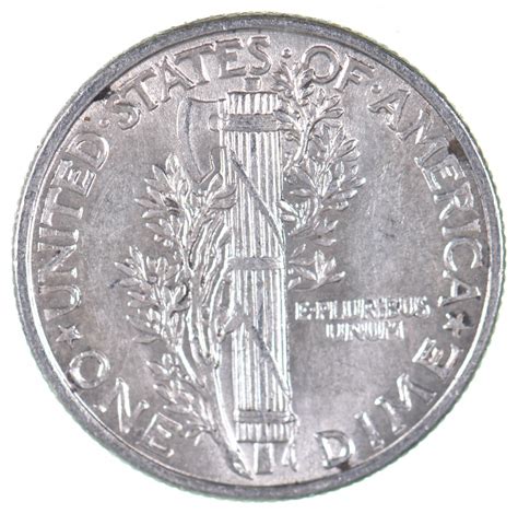 Unc BU MS 1942 US Mercury 90% Silver Dime Coin Collection Lot Set Break ...