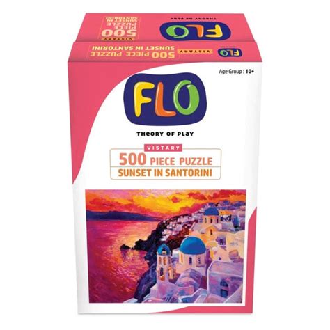 Flo Sunset In Santorini Puzzle - 500 Pieces — Toycra