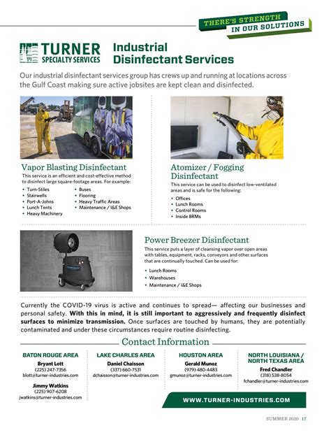 Turner Industries Company Magazine Summer 2020 by Turner Industries - Issuu