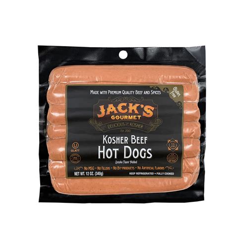 Kosher Beef Hot Dogs (12oz) - JacksGourmet.com