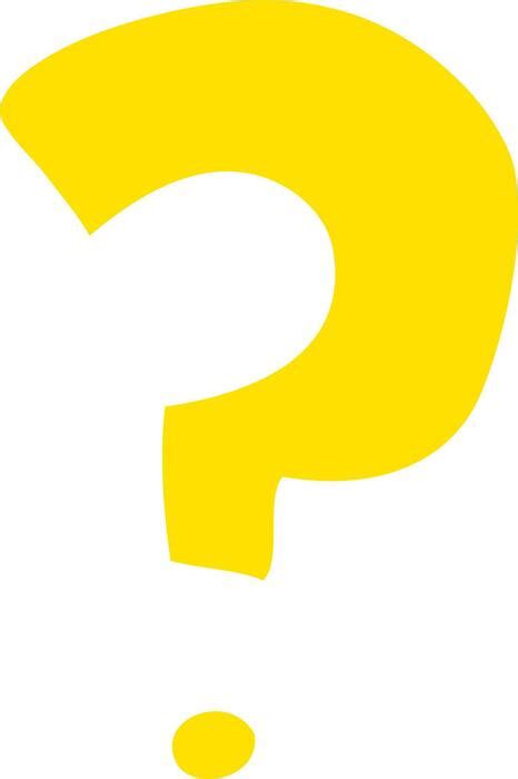 Image result for Yellow Cartoon Question Mark