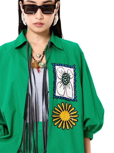 Embroidered Wing Tie-up Co-ord Set