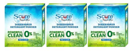 Scure Dishwasher Detergent Powder |3 X 900 GM | Protect & Shine With 0% ...