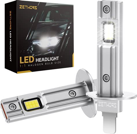 Zethors H1 LED Headlight Bulb 400% Brighter 16000LM 60W Mini LED H1 ...