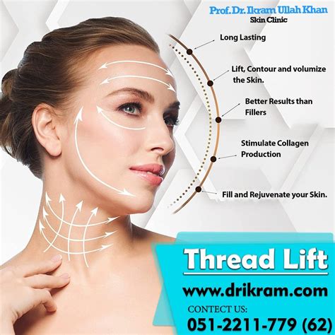 Prof. Dr. Ikram Ullah Khan is offering Thread lifting treatment in their clinic with the most ...