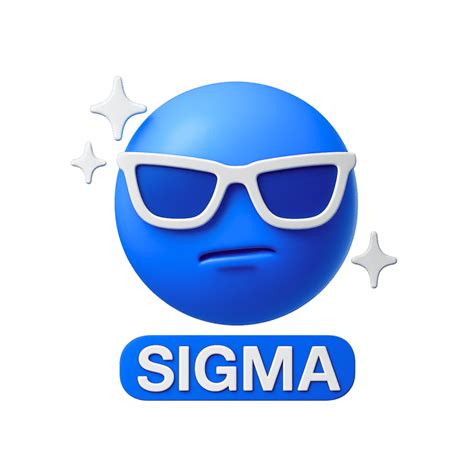 Sigma PNG Emoji Transparent, ClipArt, 3D Images Vector Collection ...