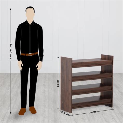 Buy Lewis 16 Pairs Shoe Rack - Brown from Home Centre at just INR 8248.0