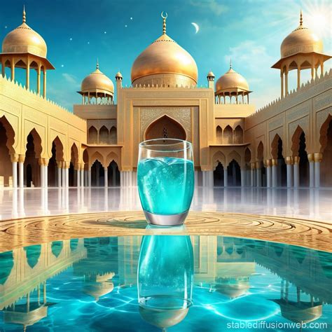 Benefits of Zamzam Water Poster | Stable Diffusion Online