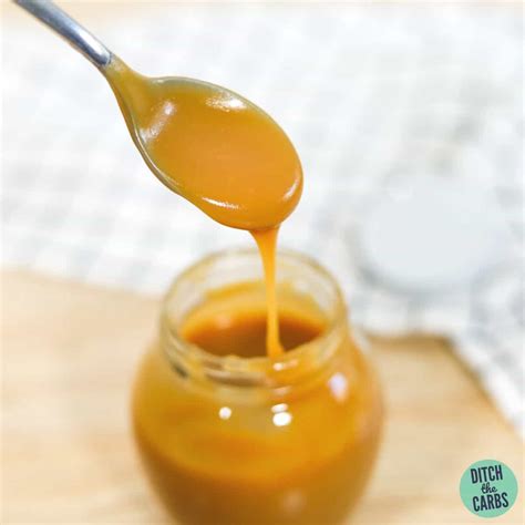 Sugar-Free Caramel Sauce (Only 4 Ingredients) - Thinlicious