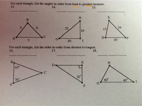Image result for Triangle Inequality Theorem Worksheet