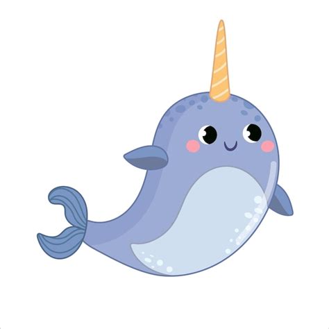 Lustiges meerestier lokalisiert auf transparentem hintergrund. Vektor ...