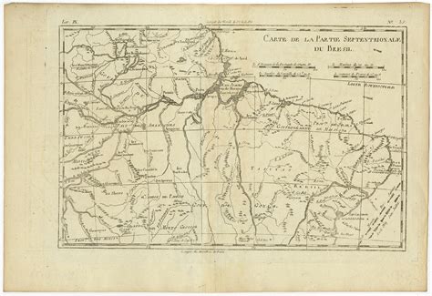 Antique Map of Northern Brazil by Bonne (c.1780)