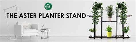 TrustBasket Aster Plant Stand (Black) | Premium Strong and Durable ...