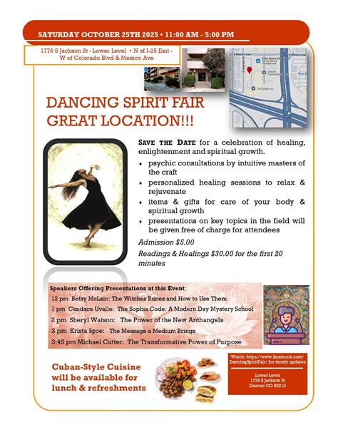 Fall 2025 Dancing Spirit Metaphysical Fair, 1778 S Jackson St, Denver ...