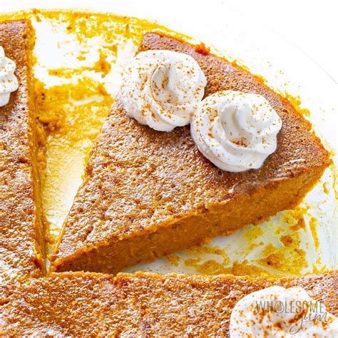 Crustless Pumpkin Pie (Easy & Sugar-Free!) - Wholesome Yum