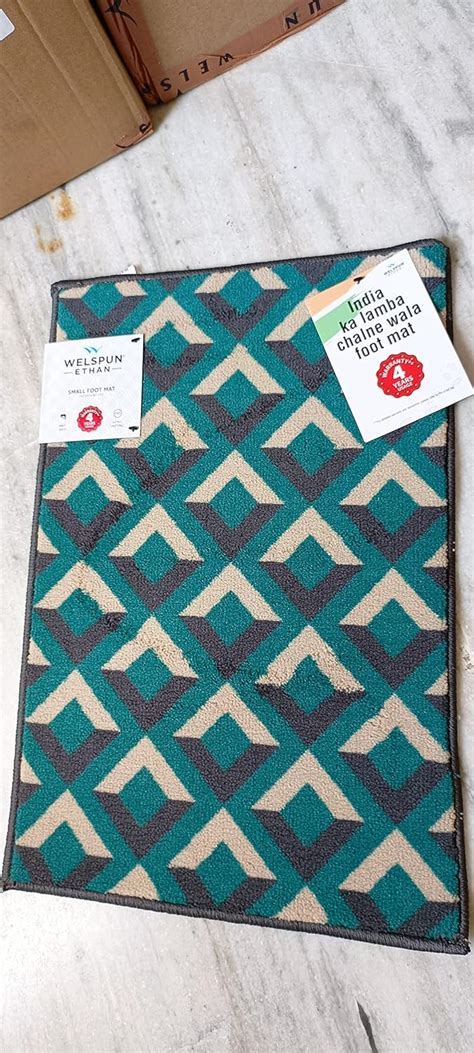 Buy WELSPUN Ethan Small Foot MAT,Bath MAT (40 cm X 60 cm) Anti Skid ...