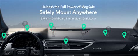 ESR for MagSafe Car Mount, Dashboard Magnetic Phone Holder for Car, 360 ...