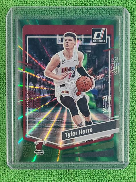 2023-24 Panini Donruss - Holo Green Laser #27 Tyler Herro for sale ...