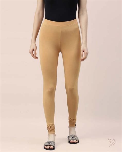 Women Viscose Churidar Legging - Honey Mustard – Twin Birds Store