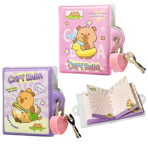 FunBlast Mini Diary for Girls – Pack of 2 Capybara Kawaii Diary with ...
