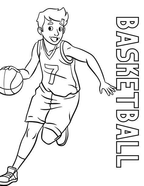 Girl Basketball Player Coloring Pages at Brayden Cooke blog
