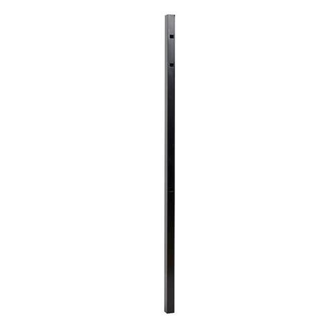 Fortress Building Products Athens 6-ft H x 2-in W Gloss Black Aluminum ...