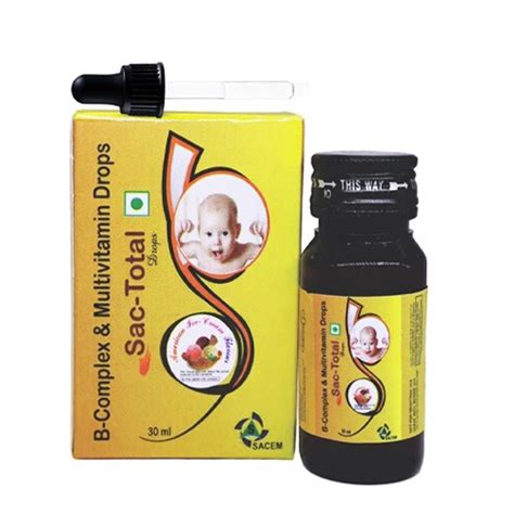 SacTotal Drops - B-Complex & Multivitamin Drops - Sacem Formulations