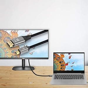 CABLEDECONN Mini DP to DisplayPort 8K Cable 8K(7680x4320)@60Hz 4K@144Hz ...