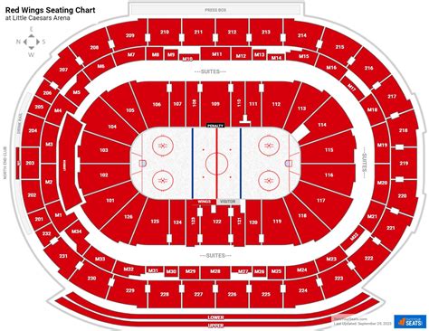 Little Caesars Arena Seating Chart Red Wings | Portal.posgradount.edu.pe