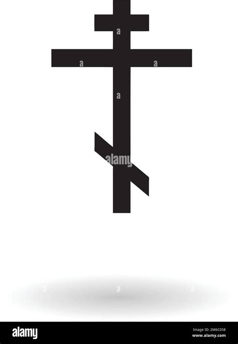 Orthodox cross vector illustration, holy cross shape isolated over ...