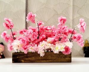 Dekorly Multicolor Cherry Blossom Artificial Flower with Pot Price in ...