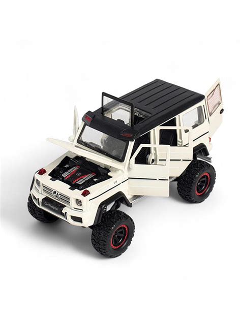 Mercedes-Benz G-Class 4х4 Diecast 1:32 Metal Car Toy For Kids - White ...