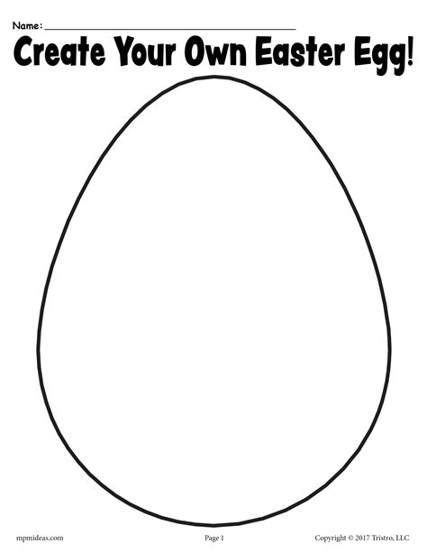 FREE Create Your Own Easter Egg - Printable Template! | Easter ...