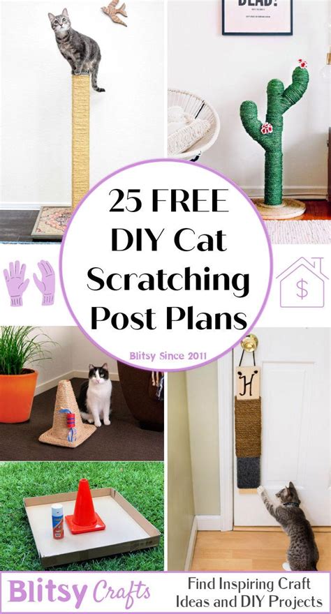25 DIY Cat Scratching Post Plans - Blitsy