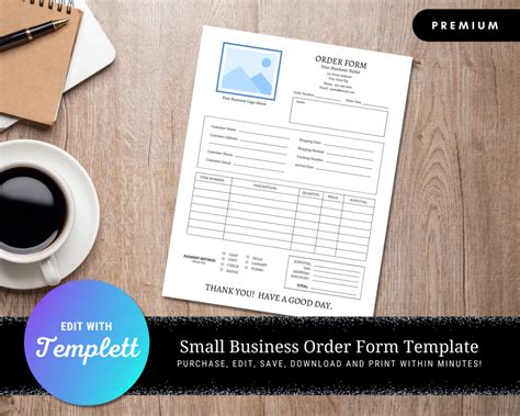 Image result for Order Form Layout