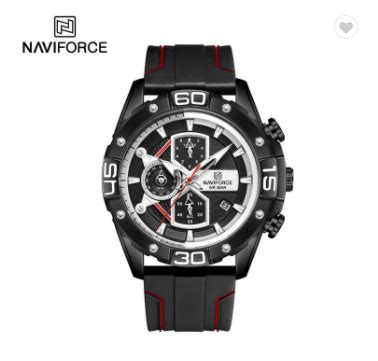 NAVIFORCE 8018T BBR New Sport Men’s Watches Luxury Military Analog ...